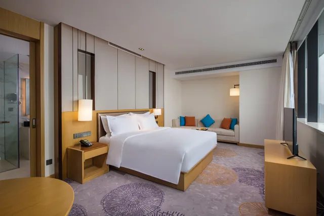 غرفة بريميوم بسرير كينج مع دخول الصالة، Holiday Inn Tianjin Xiqing 1/1