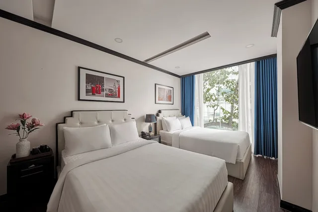 غرفة عائلية رباعية بسريرين مزدوجين بإطلالة على المدينة، The Passion Suite Hotel 4/10
