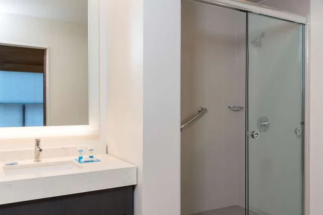 جناح ركني بسرير كينج بغرفة نوم واحدة مع أريكة، Hyatt House Austin Downtown 3/4