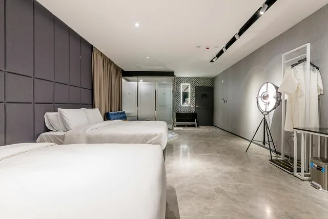 جناح بسريرين منفصلين، Air Sky Hotel Busan 1/3