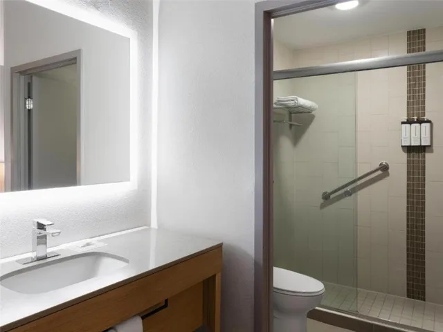 غرفة بسرير كينج مع أريكة في طابق مرتفع، Hyatt Place Topeka 2/2