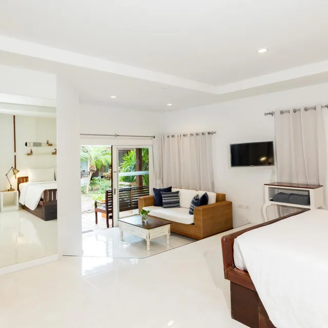 استوديو بسرير كينج، Malibu Beach Resort, Koh Samui 2/4