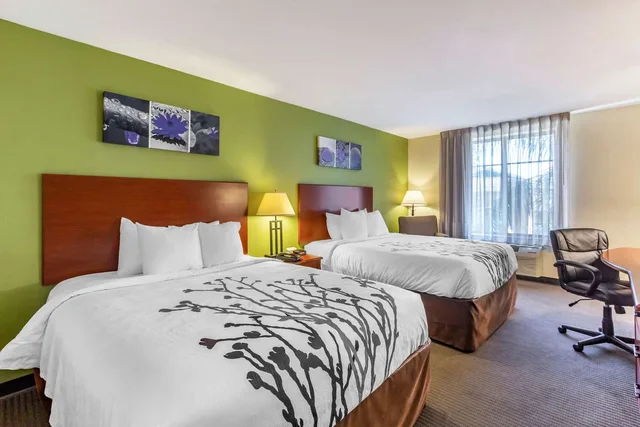 غرفة بسريرين كوين، Sleep Inn & Suites Jacksonville West 2/4