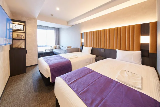 غرفة ديلوكس بسريرين منفصلين مع سرير إضافي، hotel MONday KYOTO MARUTAMACHI 2/10