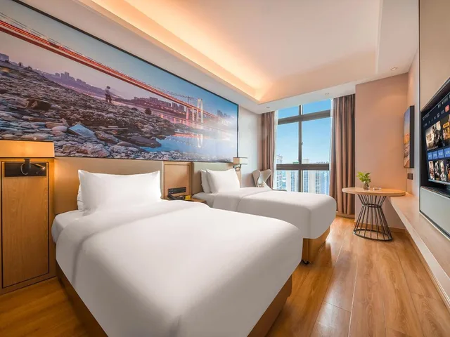 غرفة بزنس بسريرين منفصلين، Vienna International Hotel(Chongqing Airport Shop) 6/10