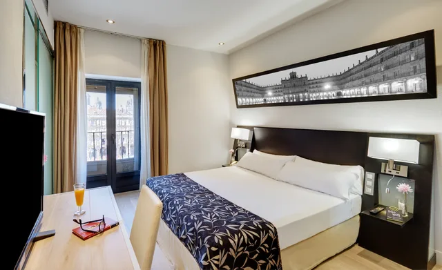 غرفة كلاسيكية بسريرين منفصلين بإطلالة، Hotel Sercotel Las Torres Salamanca 1/2