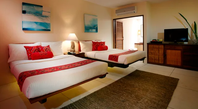 غرفة بريميير ديلوكس بسرير مزدوج أو سريرين منفصلين، Bluewater Panglao Beach Resort 1/2