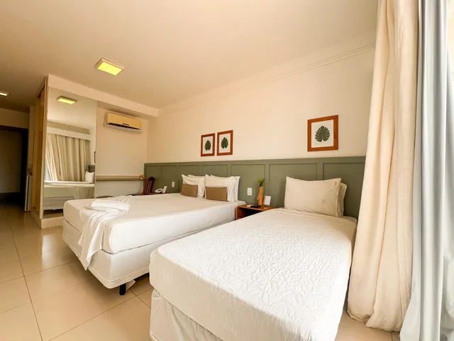 جناح ديلوكس ثلاثي بإطلالة على البحيرة، Hotel Premium Recanto Da Passagem 3/7