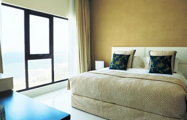 شقة ديلوكس بسرير كينج وسريرين منفصلين بغرفتي نوم بإطلالة جزئية على البحر، Lagoona Beach Luxury Resort And Spa 2/5