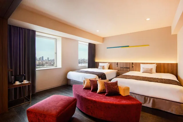 غرفة بريميير بسريرين منفصلين في طابق مرتفع، Karaksa Hotel Grande Shin-Osaka Tower 2/9