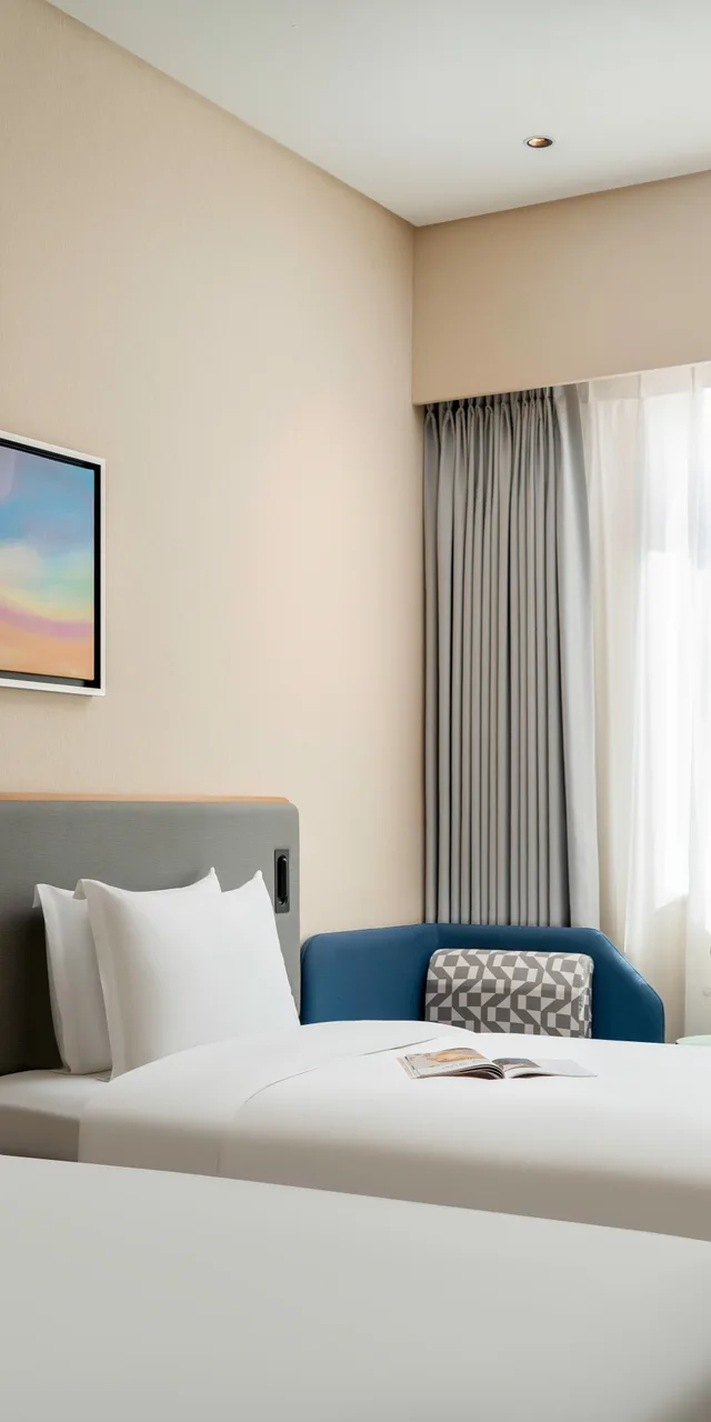غرفة بسريرين مزدوجين، Holiday Inn Express Chengdu Gulou 1/5