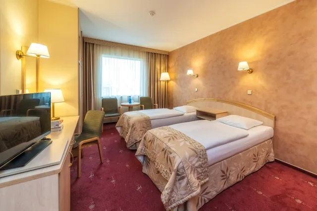 Room, Twin Beds, Street View، Hotel Park Plaza 3/5