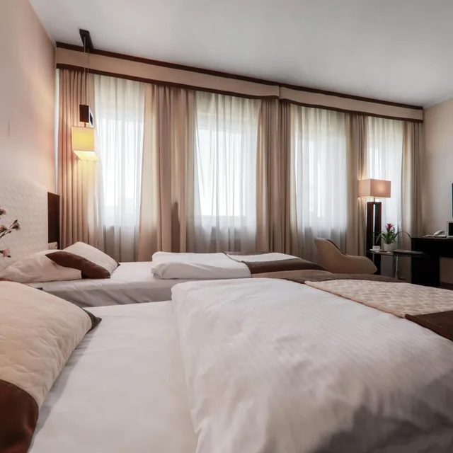 غرفة كبيرة بسريرين منفصلين، Borowiecki Hotel 3/8