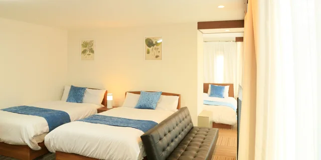 غرفة عائلية بسريرين منفصلين وسرير كينج وسرير فردي مع أريكة، Sakuragawa Riverside Hotel 3/10