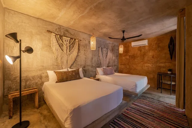 غرفة ديلوكس بسريرين مزدوجين، Casa Coyote Tulum 4/5