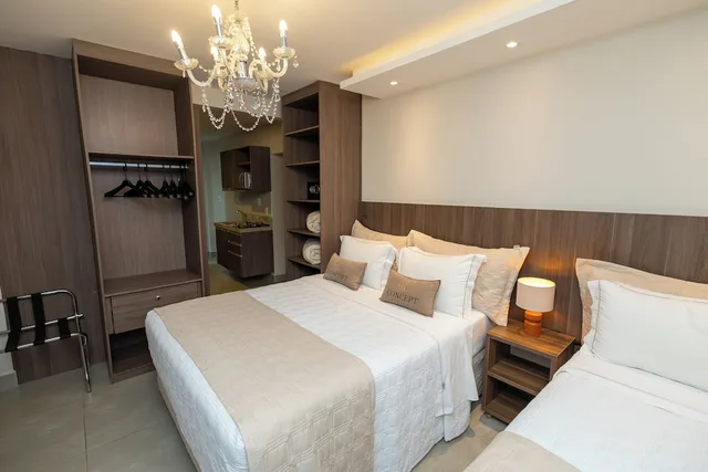 غرفة ديلوكس ثلاثية بسرير مزدوج وسرير فردي بإطلالة على المدينة، Concept Hotel Flat 2/9
