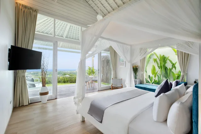 استوديو بسرير كينج بإطلالة على البحر، Hidden Hills Villas 1/1