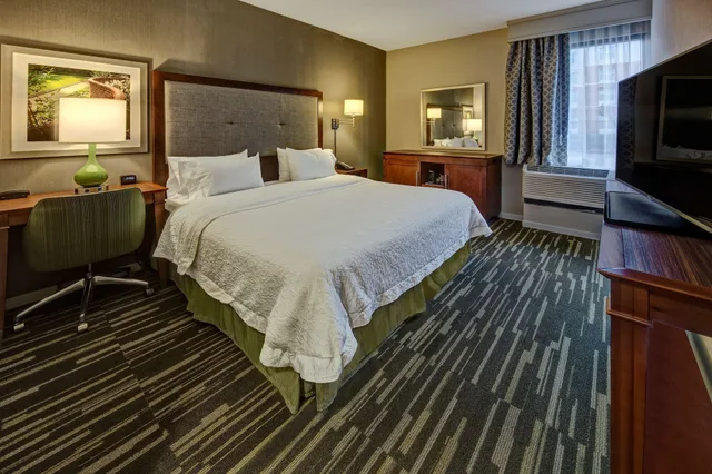 غرفة قياسية بسرير كينج بحوض استحمام لذوي الإعاقة، Hampton Inn Charlottesville 2/6