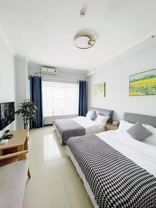 غرفة قياسية بسريرين كوين، Angda Pazhou Apartment 4/5