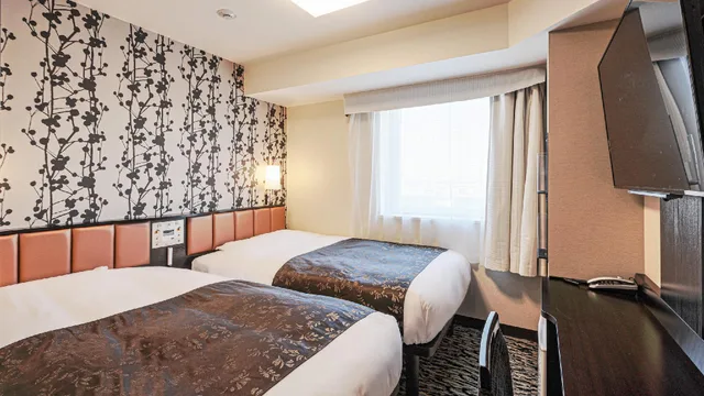 غرفة قياسية بسريرين منفصلين، APA Hotel & Resort Yokohama Bay Tower 1/1