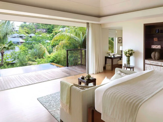 فيلا بسريرين مزدوجين بإطلالة على البحر بمسبح خاص، Raffles Seychelles 8/10