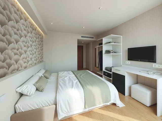 غرفة بثلاثة أسرّة بإطلالة على البحر مع سرير إضافي، Hotel Internacional Calella 4/10