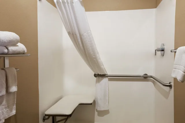 غرفة بسرير كينج مع أريكة لذوي الإعاقة، Executive Inn & Suites Floresville 7/10