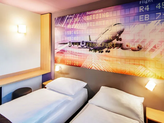 غرفة بسريرين منفصلين، B B Hotel Frankfurt Airport 3/5