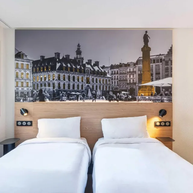 غرفة بسريرين منفصلين، B&B Hotel Lille Roubaix Centre Grand-Place 2/4
