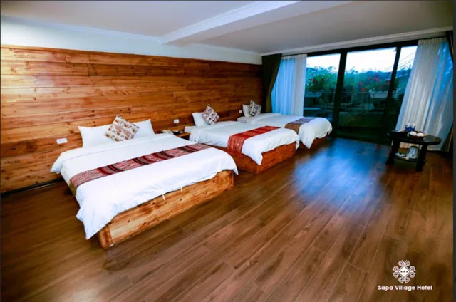 غرفة عائلية بإطلالة على الحديقة، Sapa Village Hotel 3/6