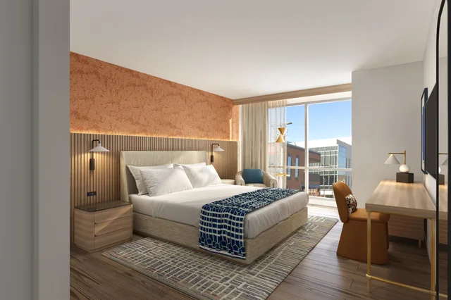 غرفة بسرير مزدوج لذوي الإعاقة، The Nobleman Fort Worth, Tapestry Collection by Hilton 2/3