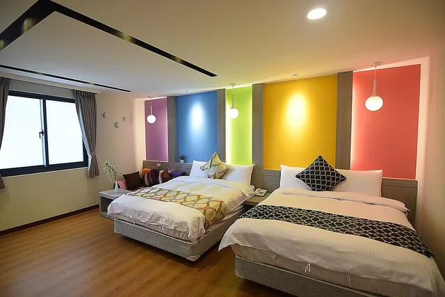 غرفة رباعية بسريرين مزدوجين، Jiaoxi Twenty-One Hotspring Bnb 6/7