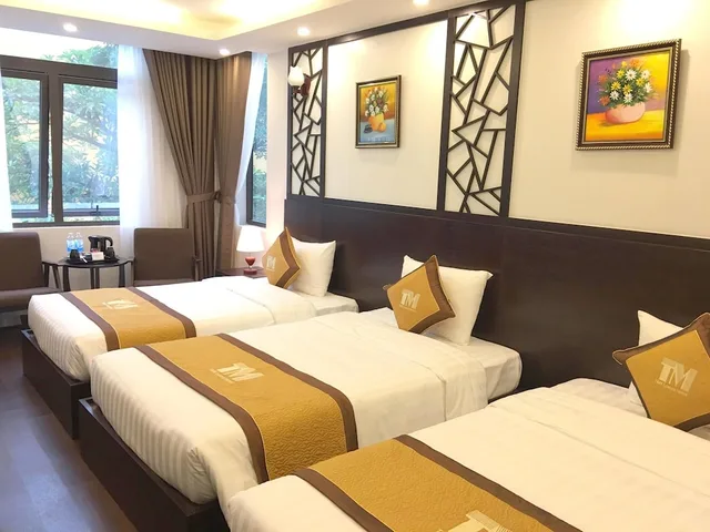 غرفة عائلية ثلاثية بسرير كينج وسرير فردي بإطلالة على المدينة، T&M Luxury Hotel Hanoi 1/3