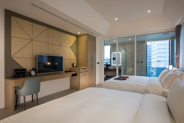 غرفة سوبيريور بسريرين كوين، Hsing Fu Hotel 2/4