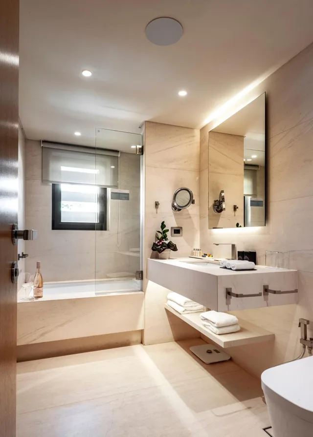 جناح ديلوكس بإطلالة جزئية على البحر، Somewhere Boutique Hotel Vouliagmeni 4/4