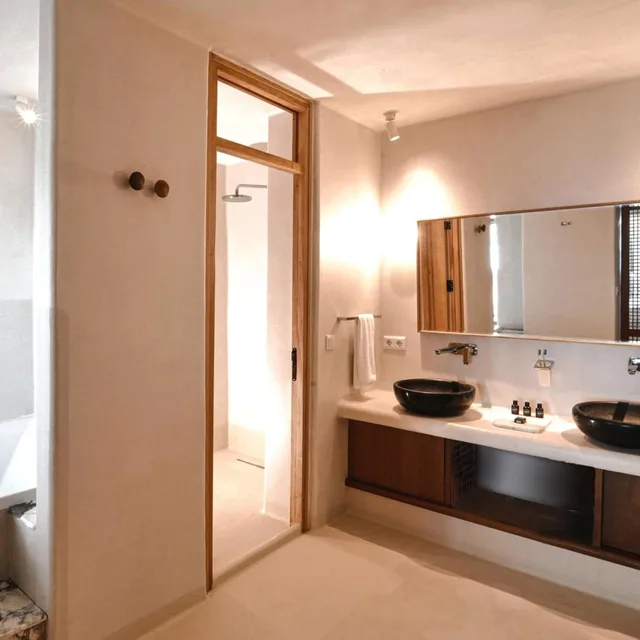 غرفة شهر العسل بسرير مزدوج، Perios Beach House - Adults Only 5/6