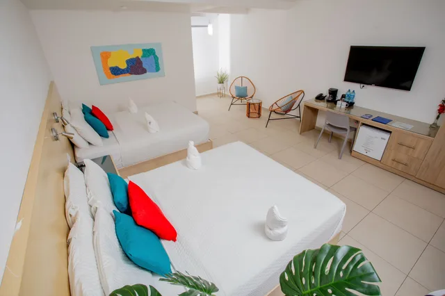 غرفة سوبيريور بسريرين كوين بشرفة، Hotel Los Farallones 5/9