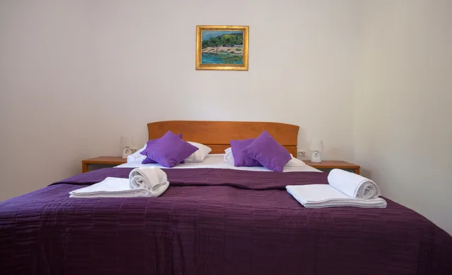 شقة بسرير كينج بغرفة نوم واحدة مع أريكة، APARTMENTS VILLA ROZA 3/9