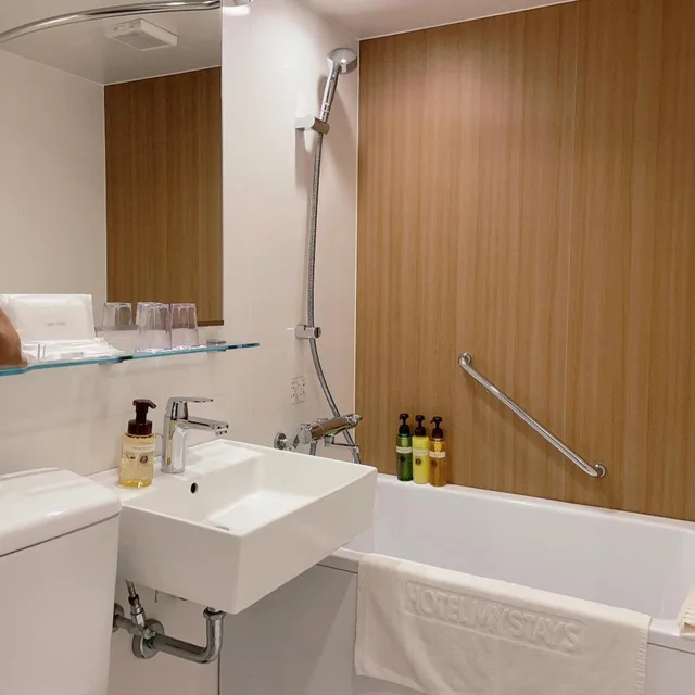 غرفة قياسية بسرير كينج وسرير كوين، Hotel Mystays Nagoya Nishiki 4/4