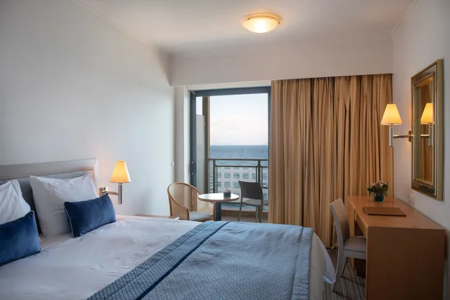 غرفة سوبيريور بسريرين منفصلين بإطلالة على البحر، Chios Chandris Apartments 1/2