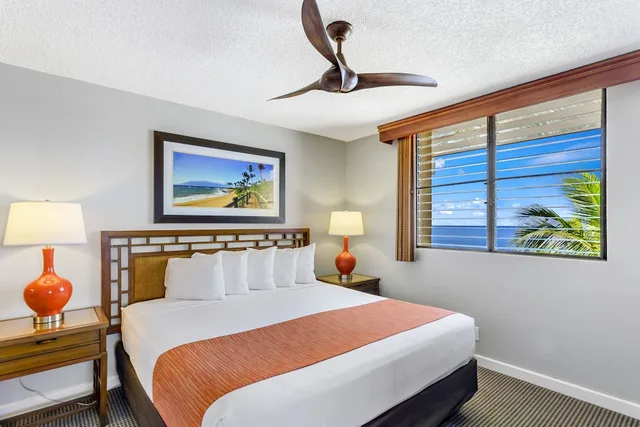 جناح بسرير كينج وسريرين منفصلين بغرفتي نوم مع أريكة، Maui Beach Vacation Club 1/2