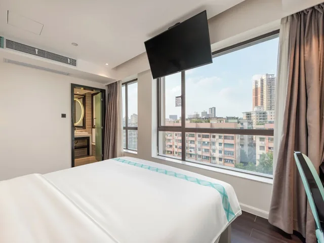 غرفة قياسية بسرير كوين بإطلالة على المدينة، Xana Lite Hotel (Guangzhou Dongxiaonan Metro Station Shixi) 1/10