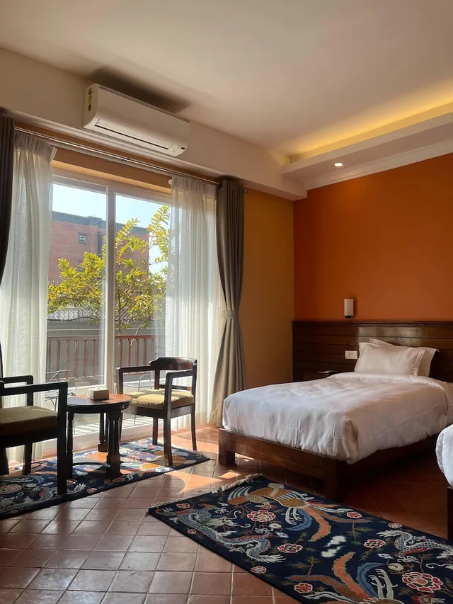 غرفة ديلوكس بسريرين منفصلين بشرفة، Hotel Dolmaling 4/10