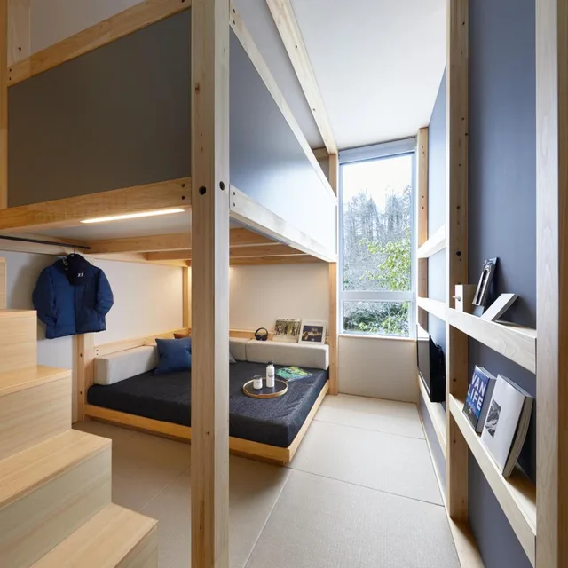غرفة ثلاثية بحمام خاص، Hoshino Resort BEB5 Karuizawa 5/8