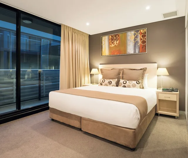 شقة تنفيذية بسريرين كينج بغرفتي نوم، Oaks Adelaide Horizons Suites 2/9