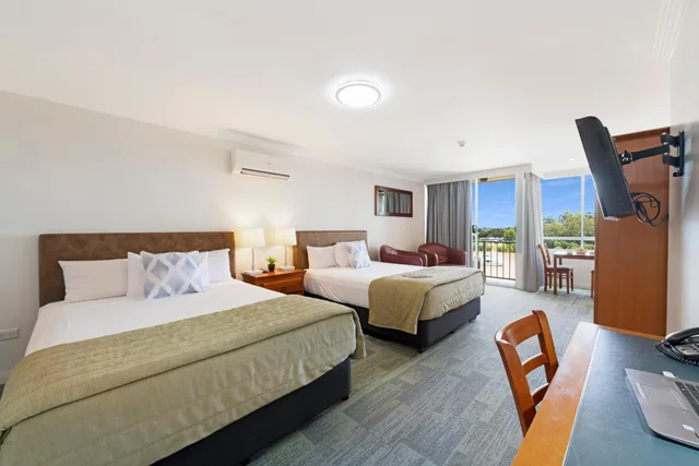 غرفة ديلوكس بسريرين منفصلين، Burnett Riverside Motel 2/4