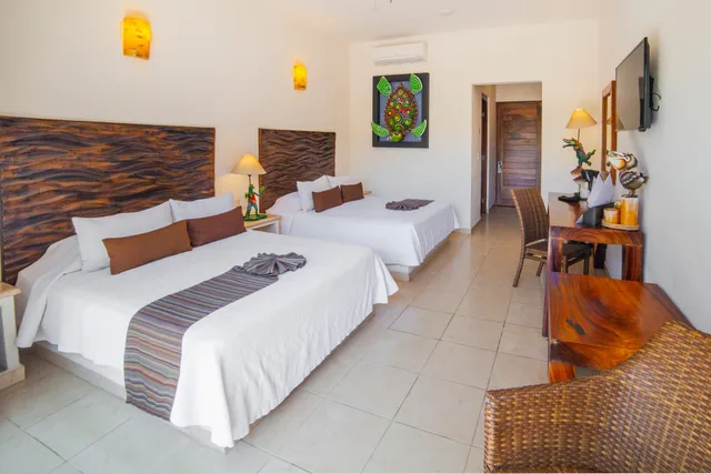 غرفة ديلوكس بسرير مزدوج، Quinta Bella Huatulco 2/3