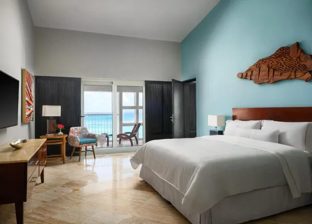1 Bedroom, Ambassador, Suite, King Bed, Ocean View, Balcony, Westin Resort And Spa Cancun 1/2