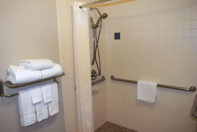 غرفة بسرير كوين بحوض استحمام لذوي الإعاقة، La Quinta Inn By Wyndham Binghamton Johnson City 3/5