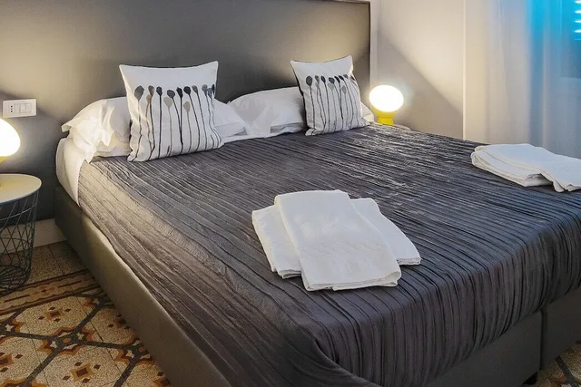 غرفة عائلية بسريرين مزدوجين بغرفتي نوم، Re Vittorio de Luxe 1/6